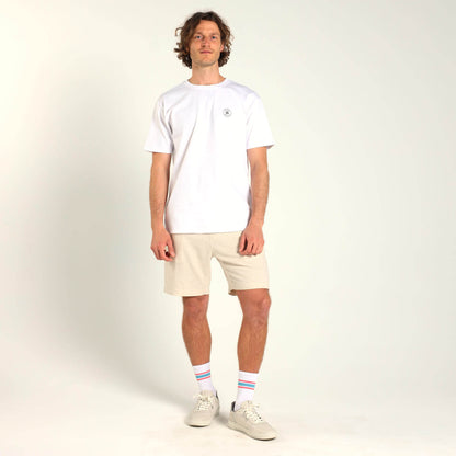 Printed Cotton Tee - Surfs Up | White