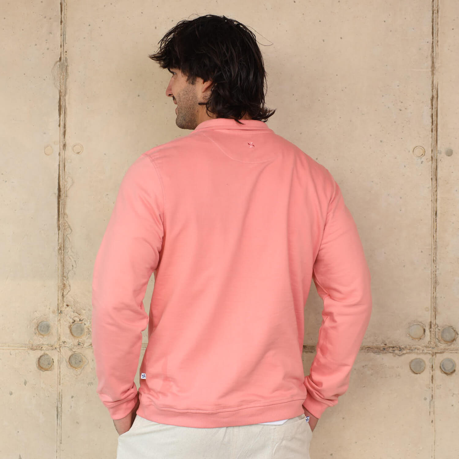 Unisex Quarter Zip Sweater | Coral