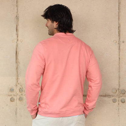 Unisex Quarter Zip Sweater | Coral