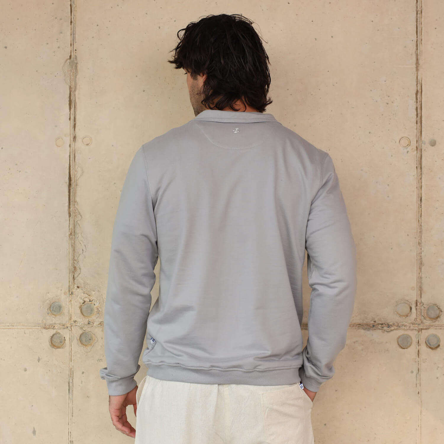 Unisex Quarter Zip Sweater | Grey