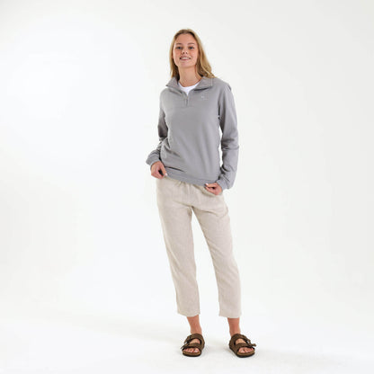 Unisex Quarter Zip Sweater | Grey