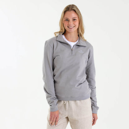 Unisex Quarter Zip Sweater | Grey