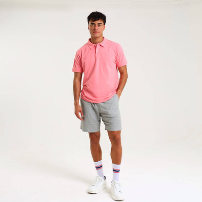 Short Sleeve Polo | Coral