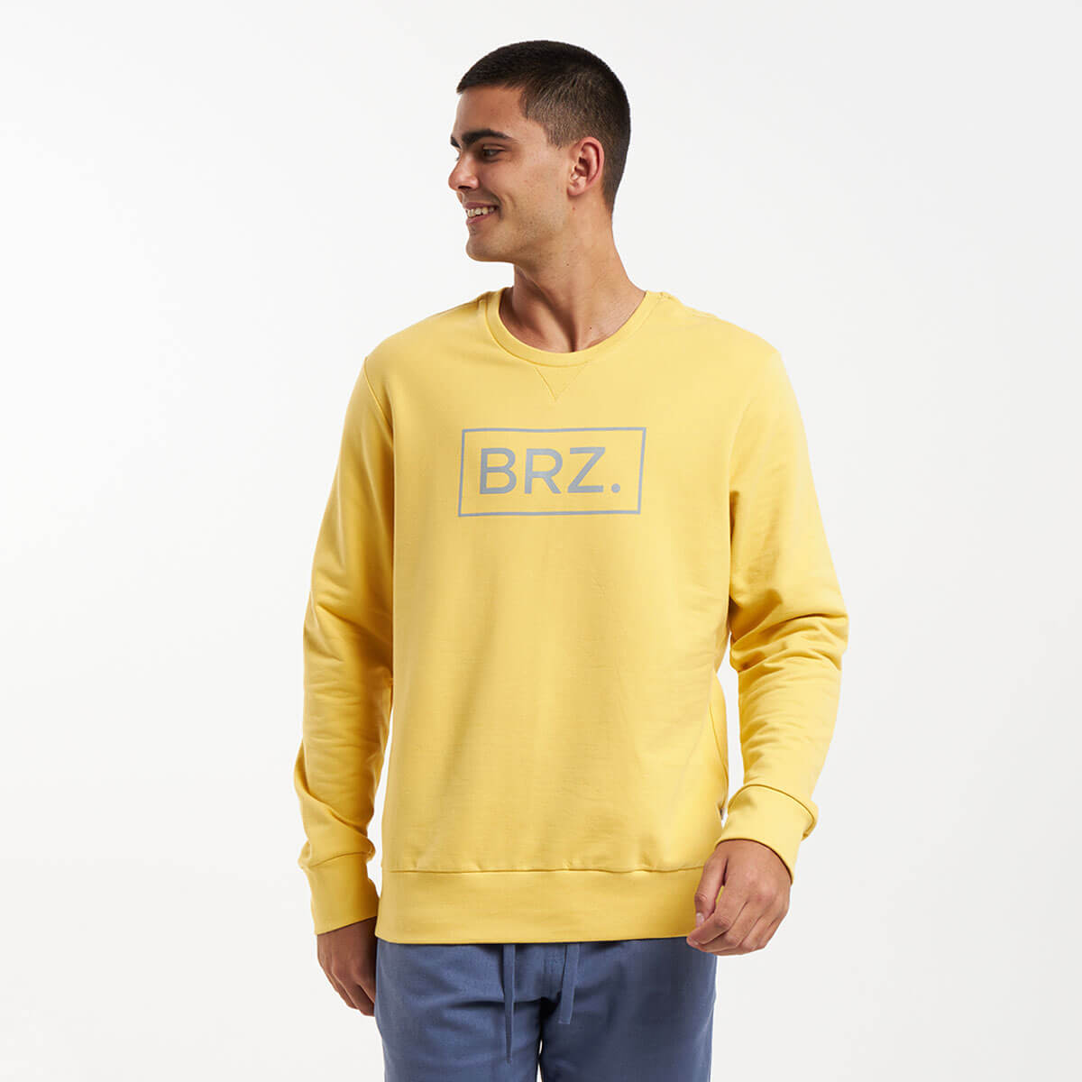 Crew Neck Sweater | Mustard