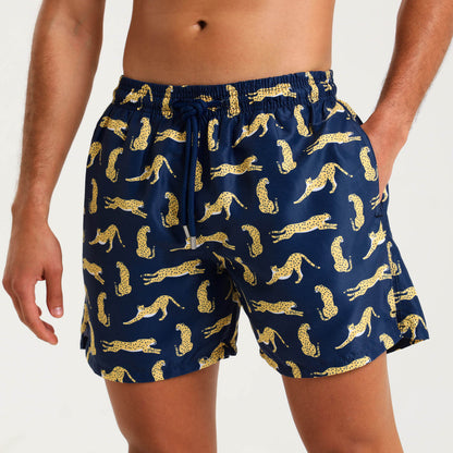 Swim Shorts - Cheetah | Navy