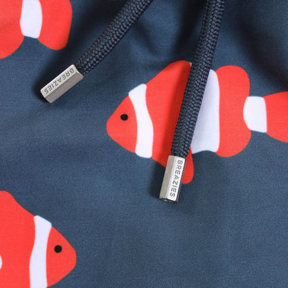 Boys Swim Shorts - Clown Fish | Steel