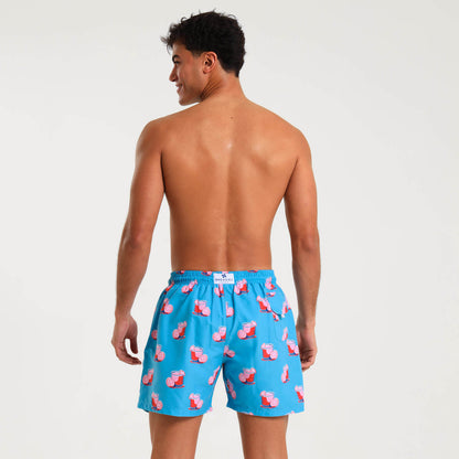 Swim Shorts - Cocktails | Bubblegum Blue