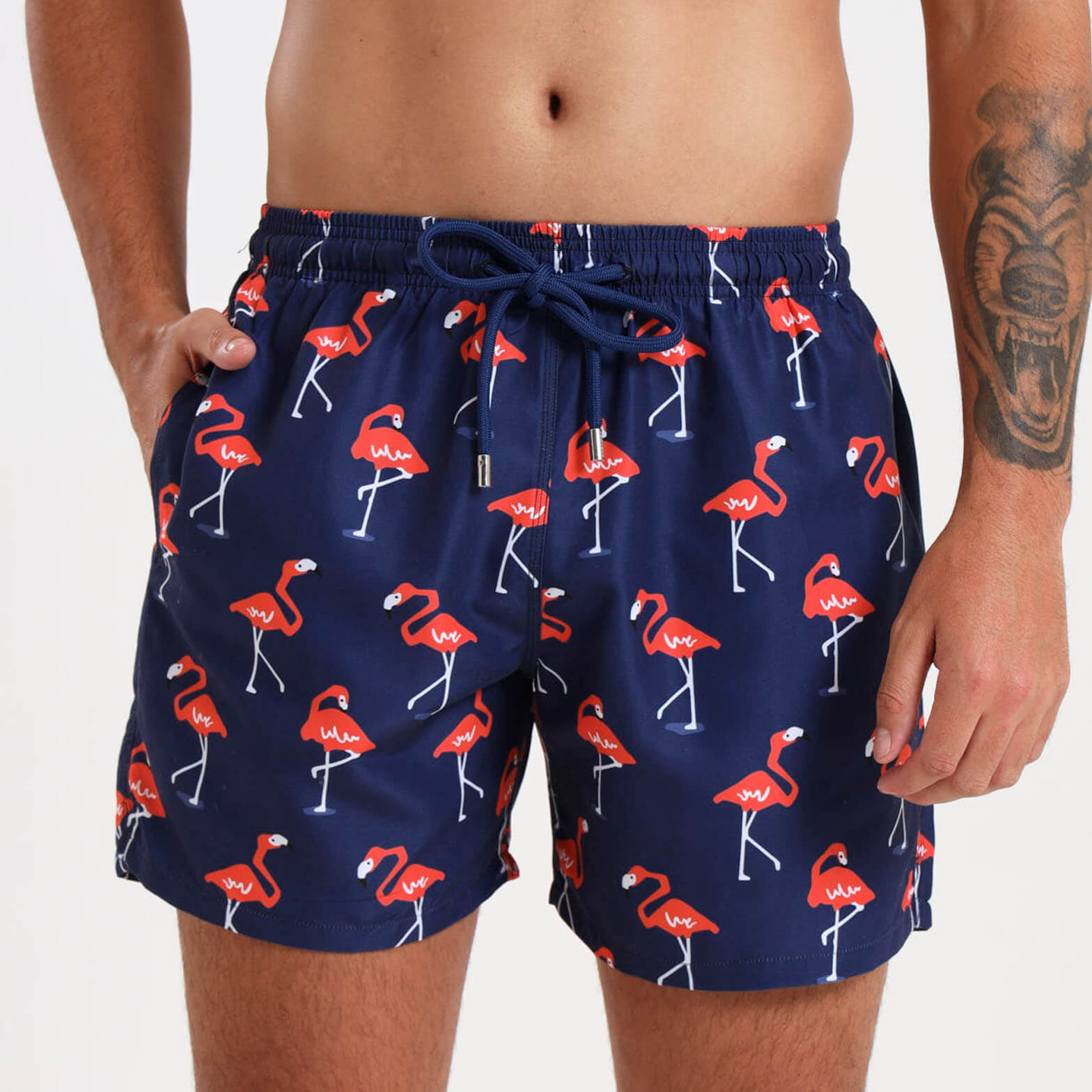 Swim Shorts - Flamingo | Navy