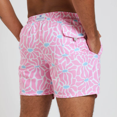Swim Shorts - Flowers | Pink