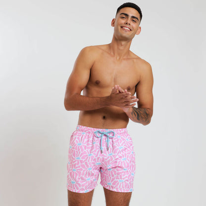 Swim Shorts - Flowers | Pink