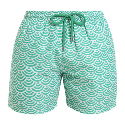 Swim Shorts - Geometric | Green