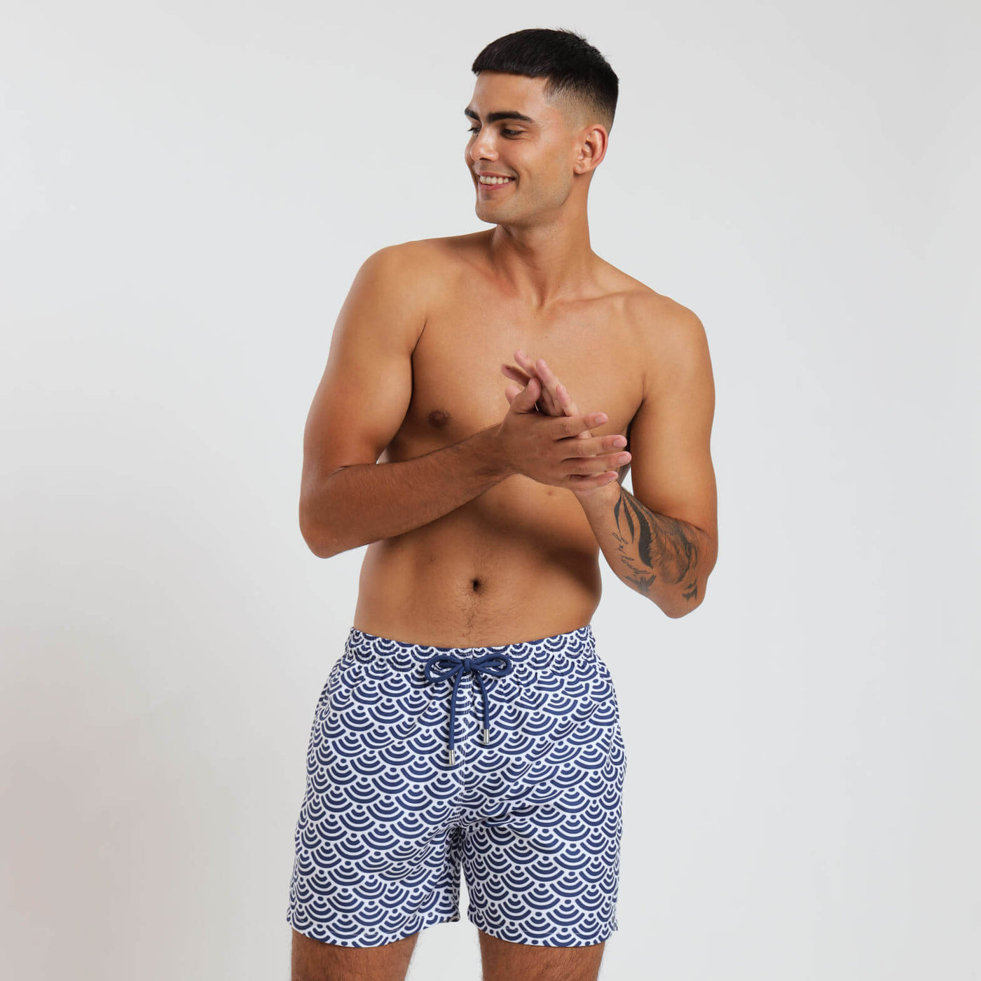 Swim Shorts - Geometric | Navy