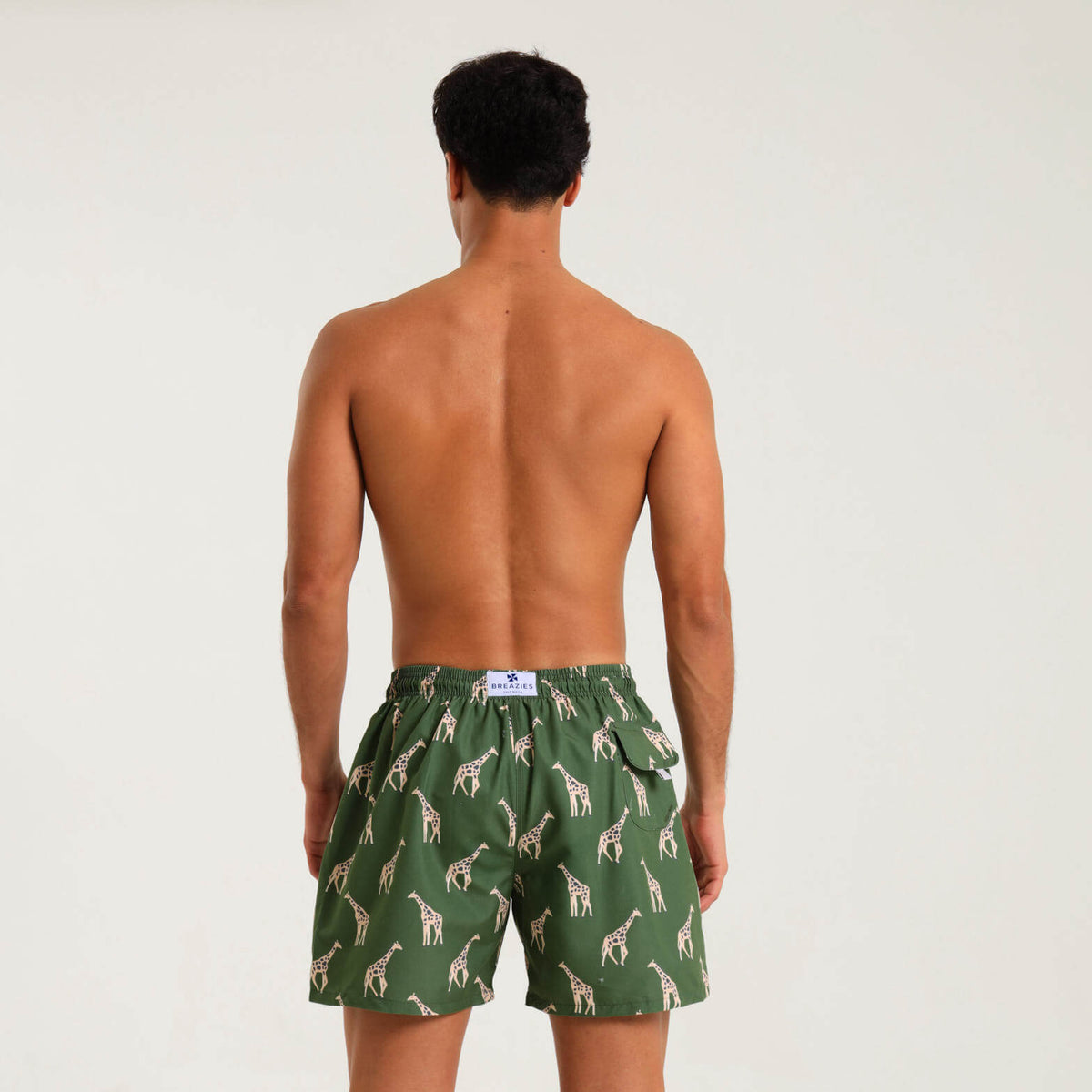 Swim Shorts - Giraffe | Army Green