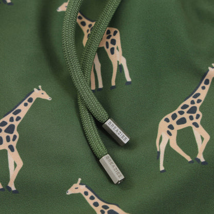 Swim Shorts - Giraffe | Army Green