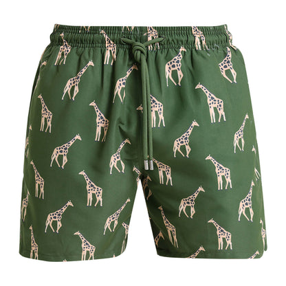 Swim Shorts - Giraffe | Army Green