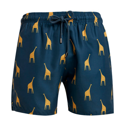 Swim Shorts - Giraffes | Steel