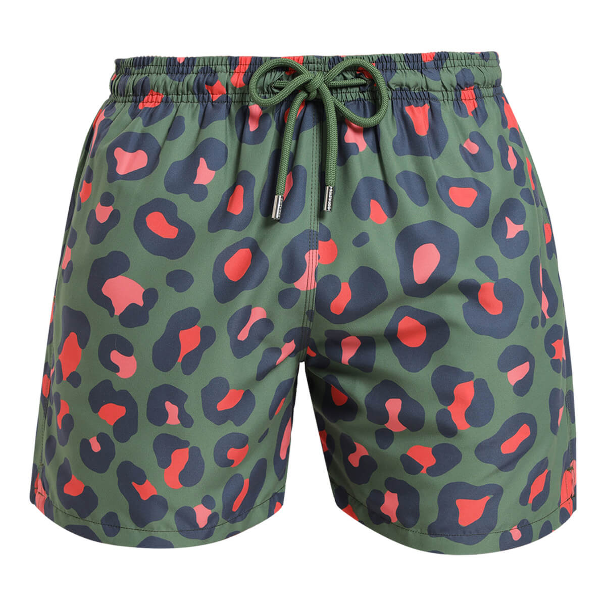 Swim Shorts - Leopard | Army Green