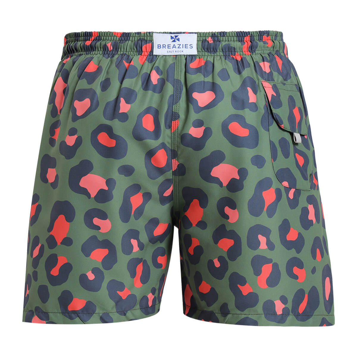 Swim Shorts - Leopard | Army Green