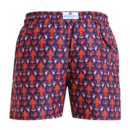 Swim Shorts - Lobster & Coral | Navy