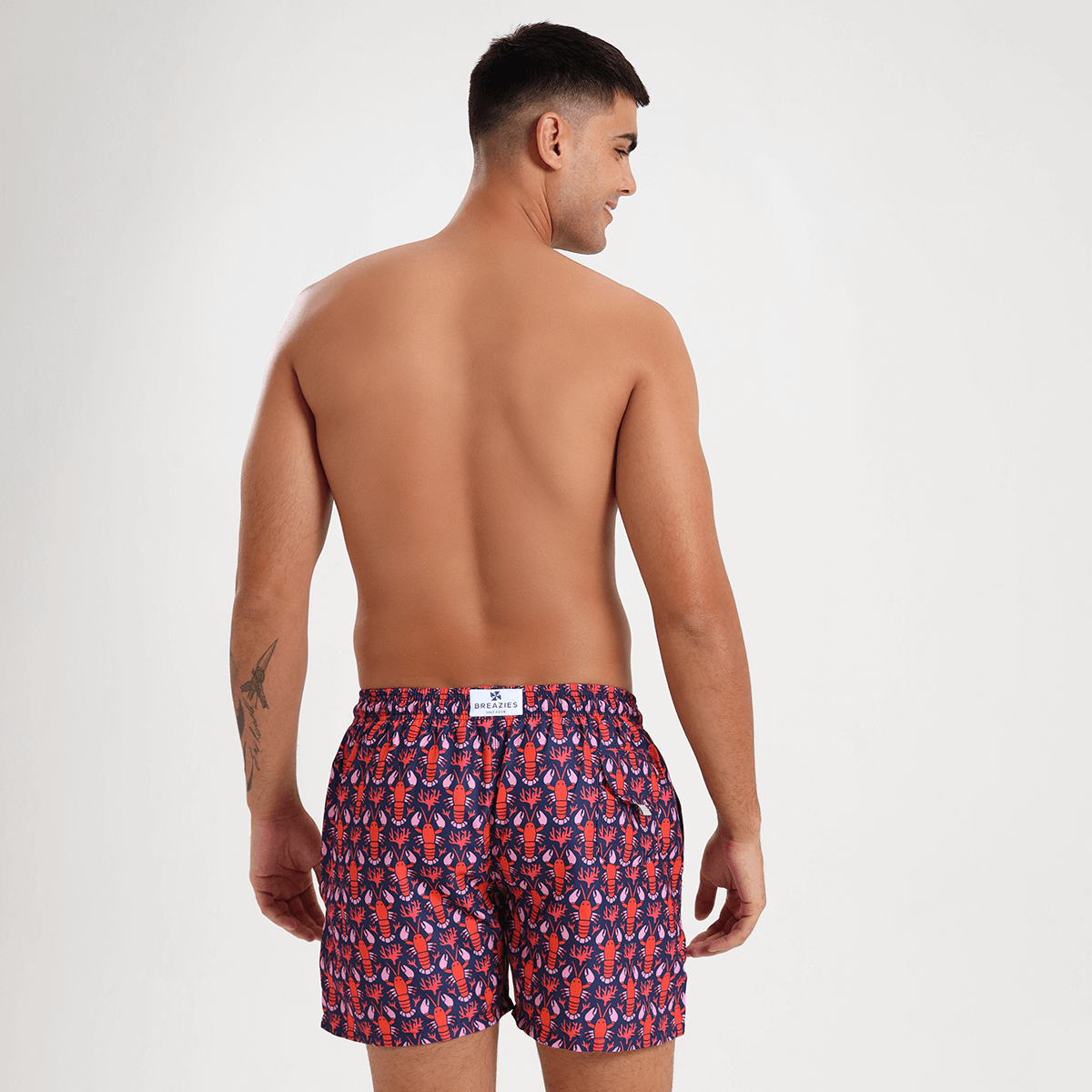 Swim Shorts - Lobster & Coral | Navy