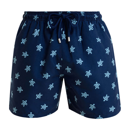 Swim Shorts - Small Turtles | Navy & Baby Blue