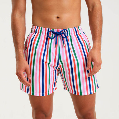 Swim Shorts - Stripes | Multi Colour