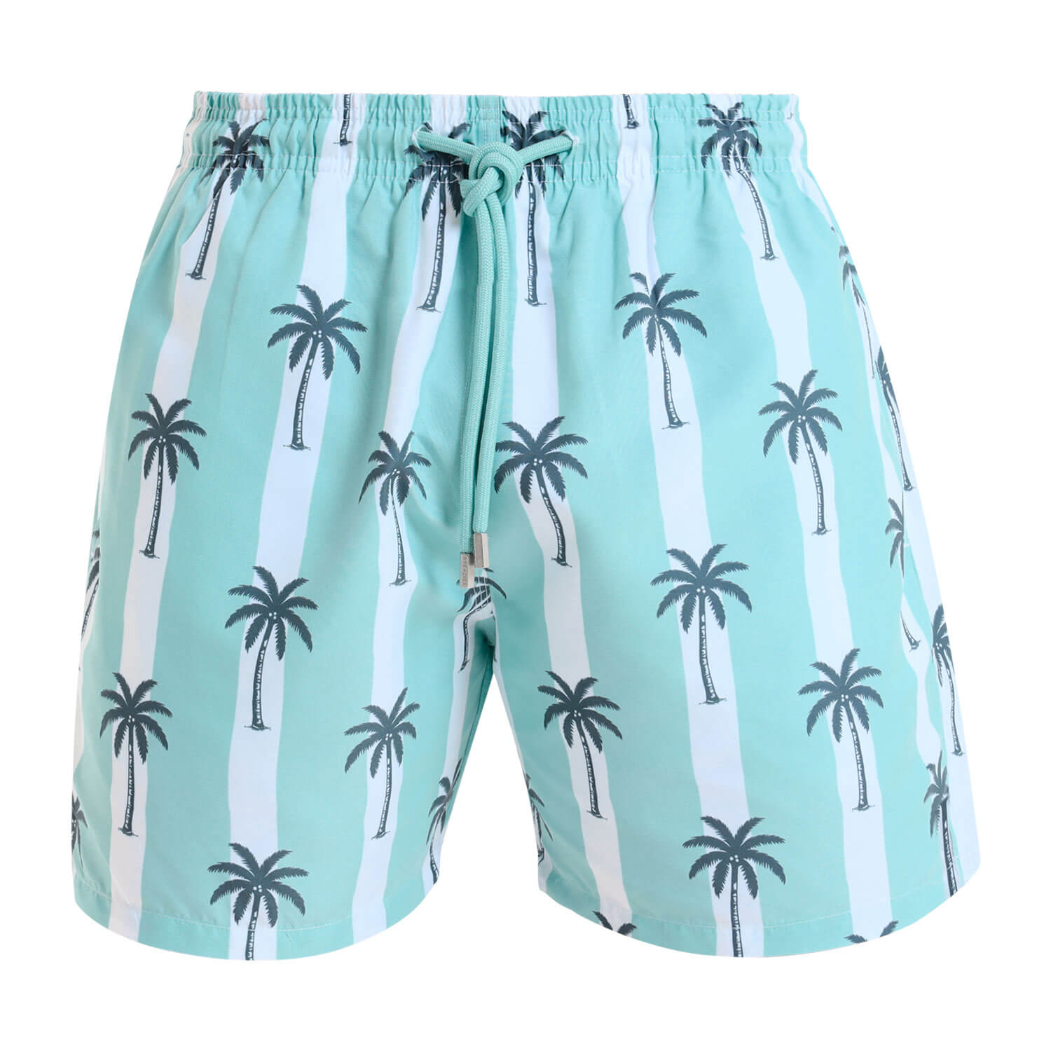 Swim Shorts - Palms | Pastel Turq