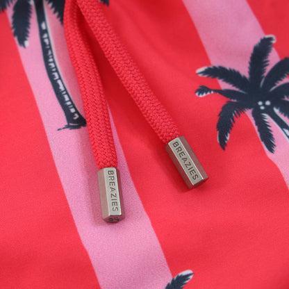 Swim Shorts - Palms | Pink & Coral