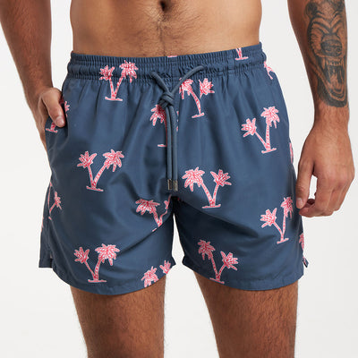 Swim Shorts - Palms | Steel