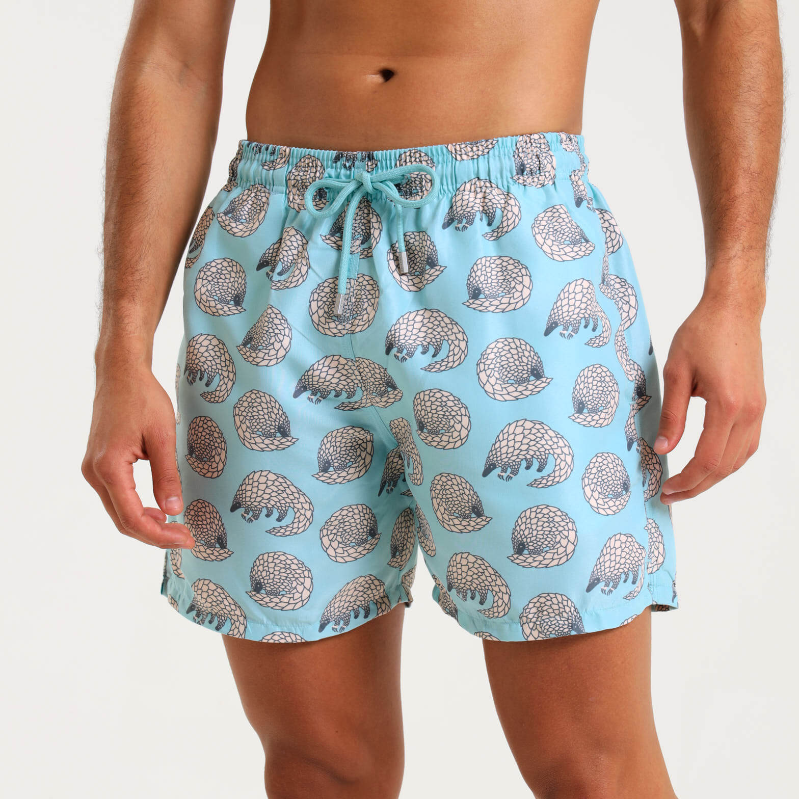 Swim Shorts - Pangolin | Pastel Turq