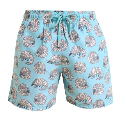 Swim Shorts - Pangolin | Pastel Turq