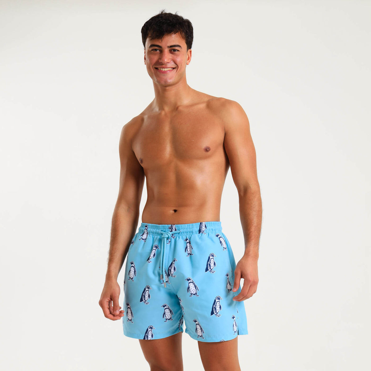 Swim Shorts - Penguin | Baby Blue