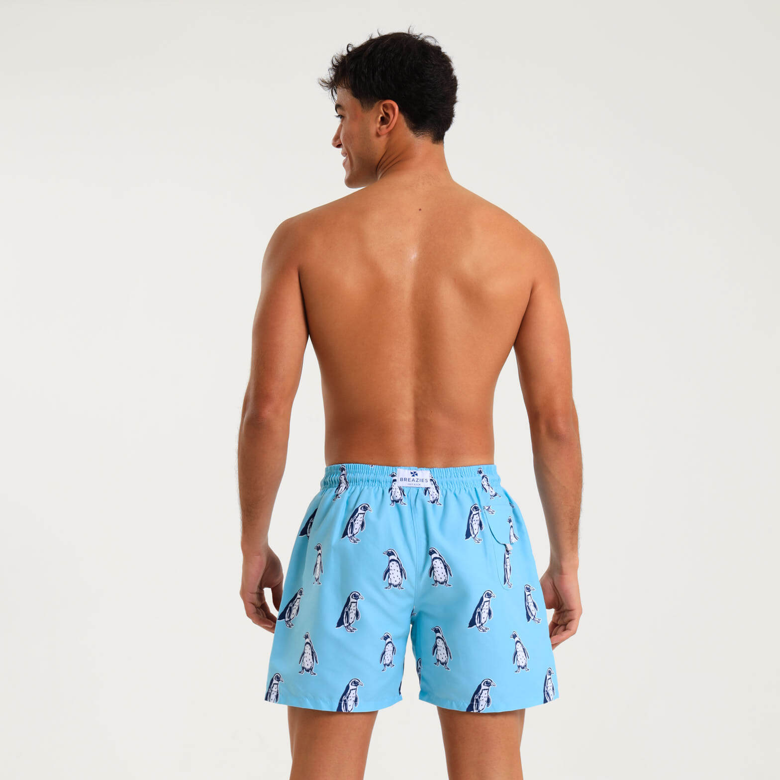 Swim Shorts - Penguin | Baby Blue