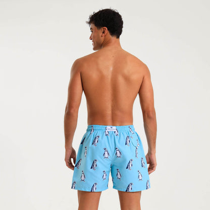 Swim Shorts - Penguin | Baby Blue