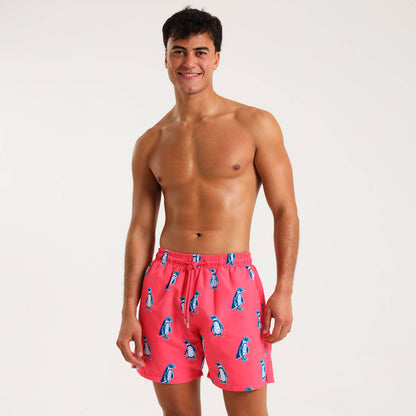 Swim Shorts - Penguin | Coral