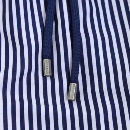 Boys Swim Shorts - Pin Stripes | Navy