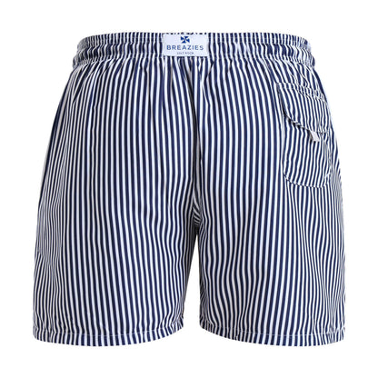 Swim Shorts - Pin Stripes | Navy
