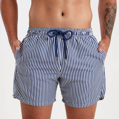 Swim Shorts - Pin Stripes | Navy