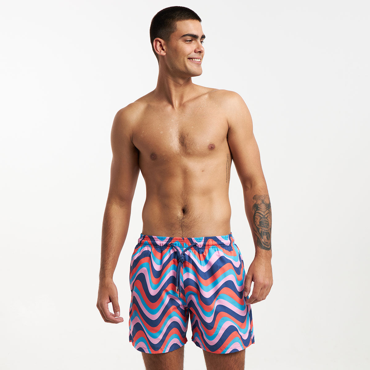 Swim Shorts - Retro Stripes | 80s