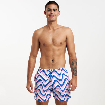 Swim Shorts - Retro Stripes | Candy