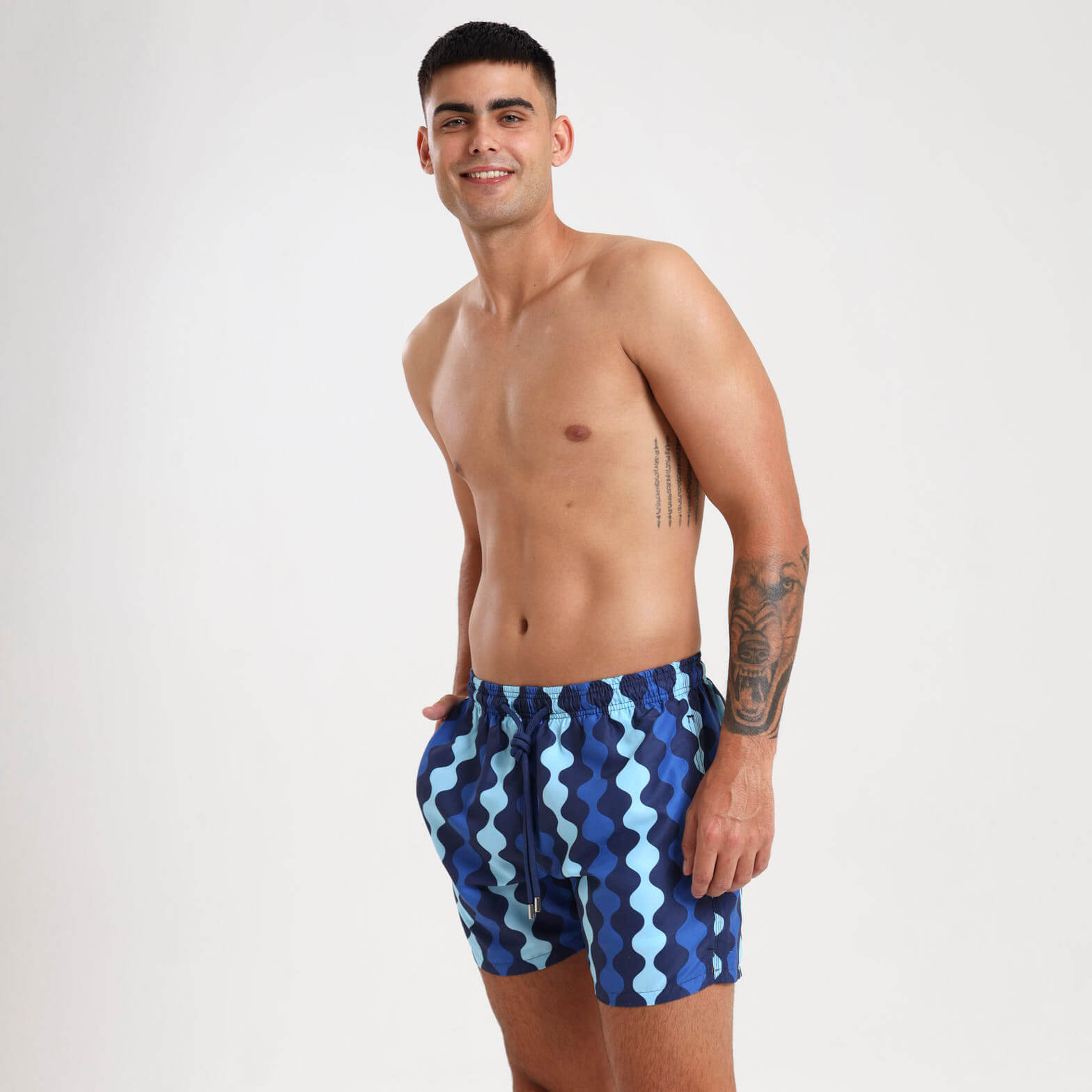 Swim Shorts - Ribbons | Navy