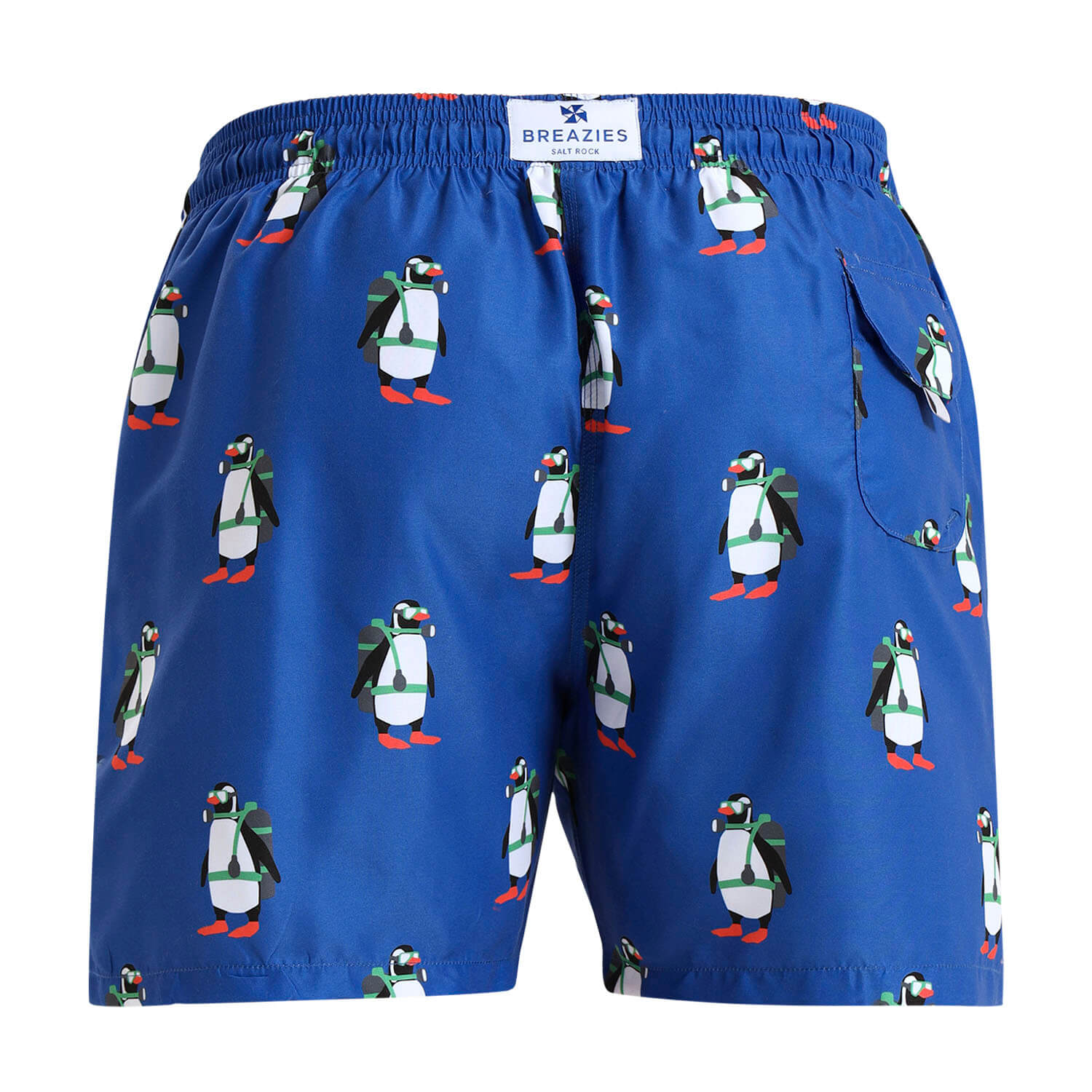 Swim Shorts - Scuba Penguin | Royal Blue