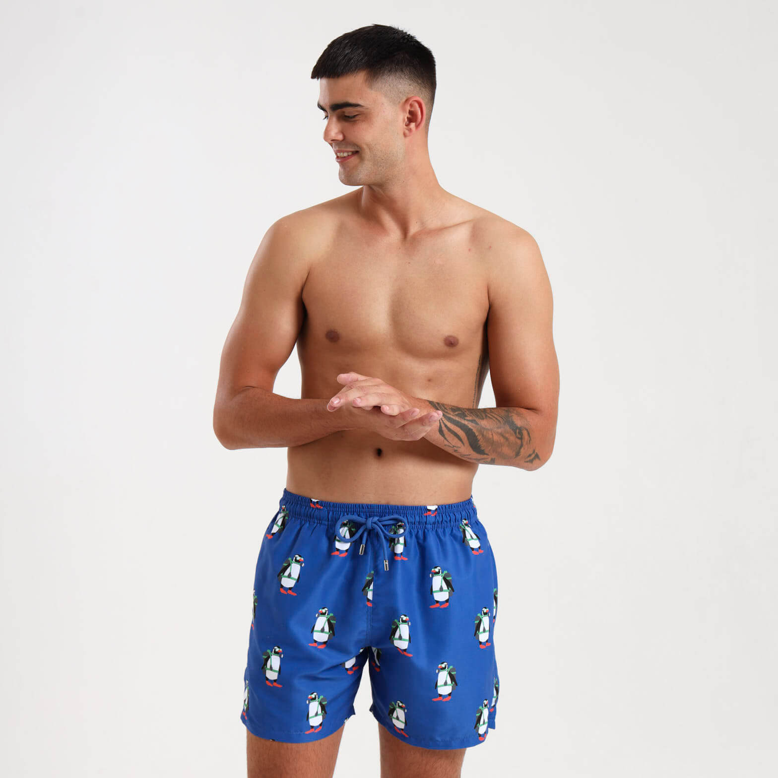 Swim Shorts - Scuba Penguin | Royal Blue