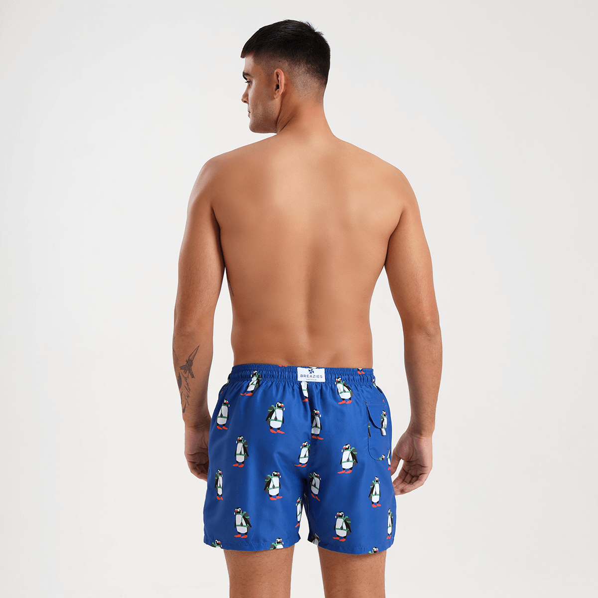 Swim Shorts - Scuba Penguin | Royal Blue