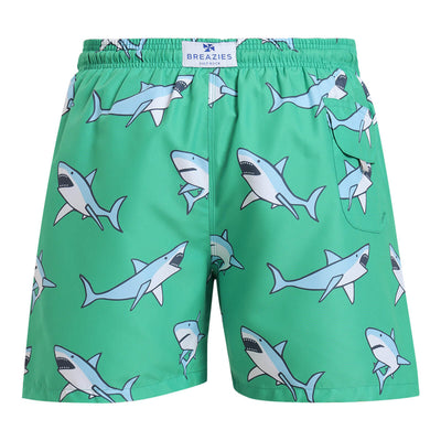 Swim Shorts - Sharks | Green