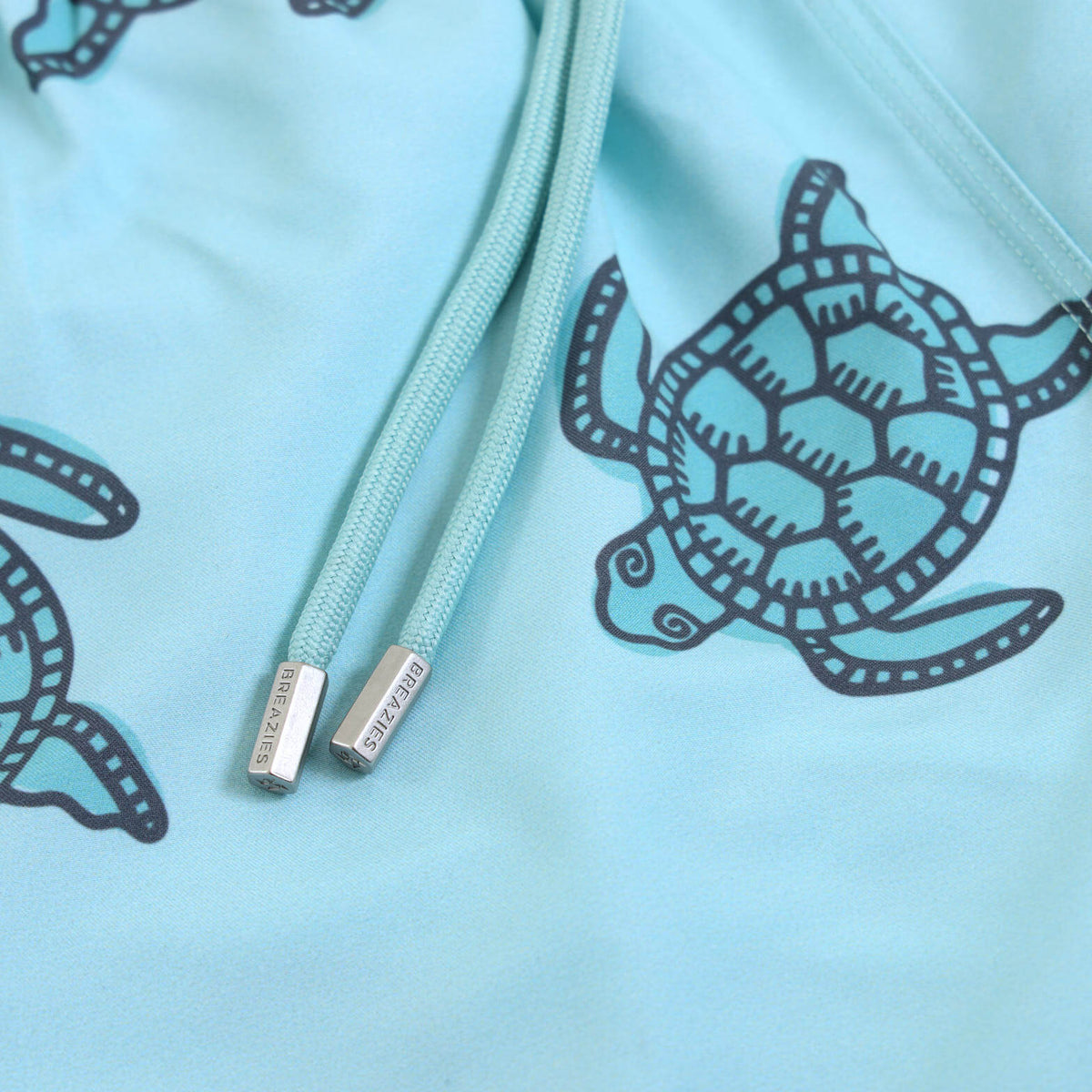 Swim Shorts - Turtles | Pastel Turq
