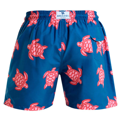 Swim Shorts - Turtles | Royal Blue