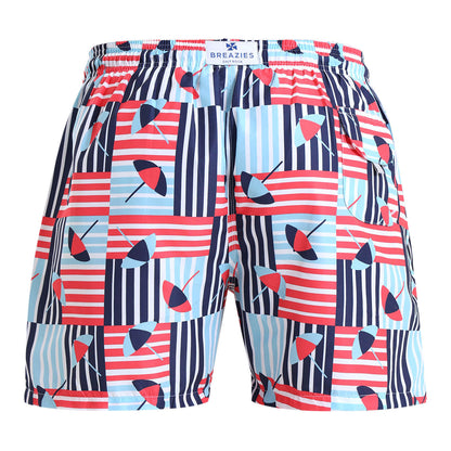 Swim Shorts - Umbrellas | Blue
