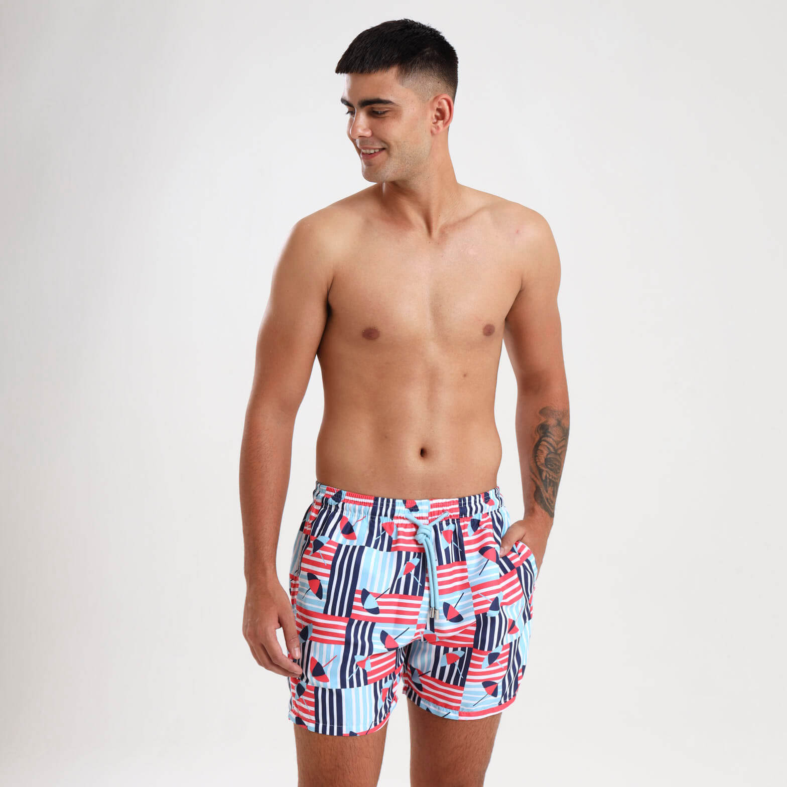 Swim Shorts - Umbrellas | Blue