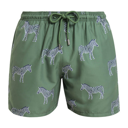 Swim Shorts - Zebras | Army Green